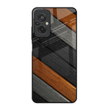 Tri Color Wood Redmi 11 Prime Glass Back Cover Online