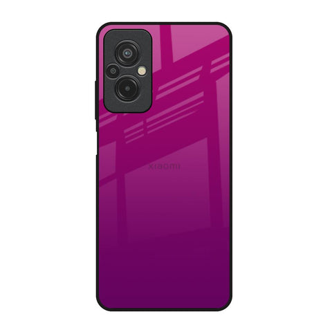 Magenta Gradient Redmi 11 Prime Glass Back Cover Online