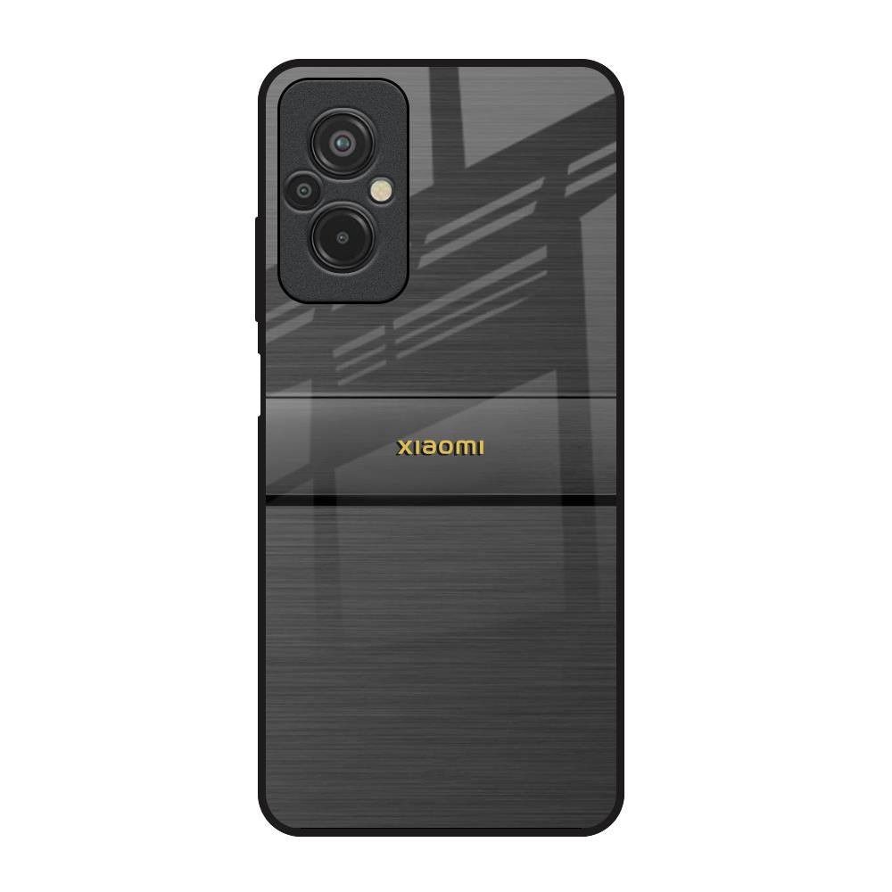 Grey Metallic Glass Redmi 11 Prime Glass Back Cover Online