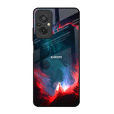 Brush Art Redmi 11 Prime Glass Back Cover Online