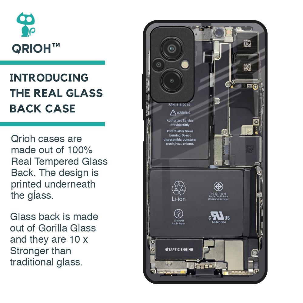 Skeleton Inside Glass Case for Redmi 11 Prime