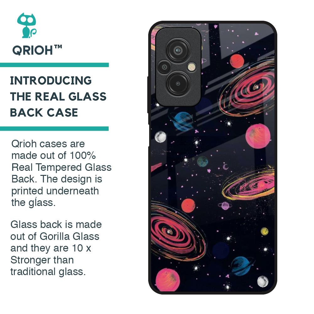 Galaxy In Dream Glass Case For Redmi 11 Prime