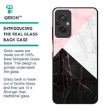 Marble Collage Art Glass Case For Redmi 11 Prime
