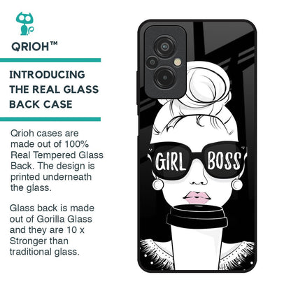 Girl Boss Glass Case For Redmi 11 Prime