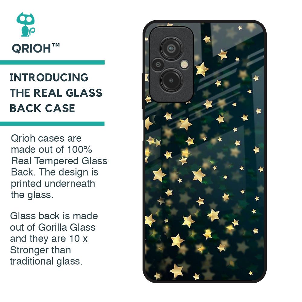 Dazzling Stars Glass Case For Redmi 11 Prime