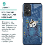 Kitty In Pocket Glass Case For Redmi 11 Prime