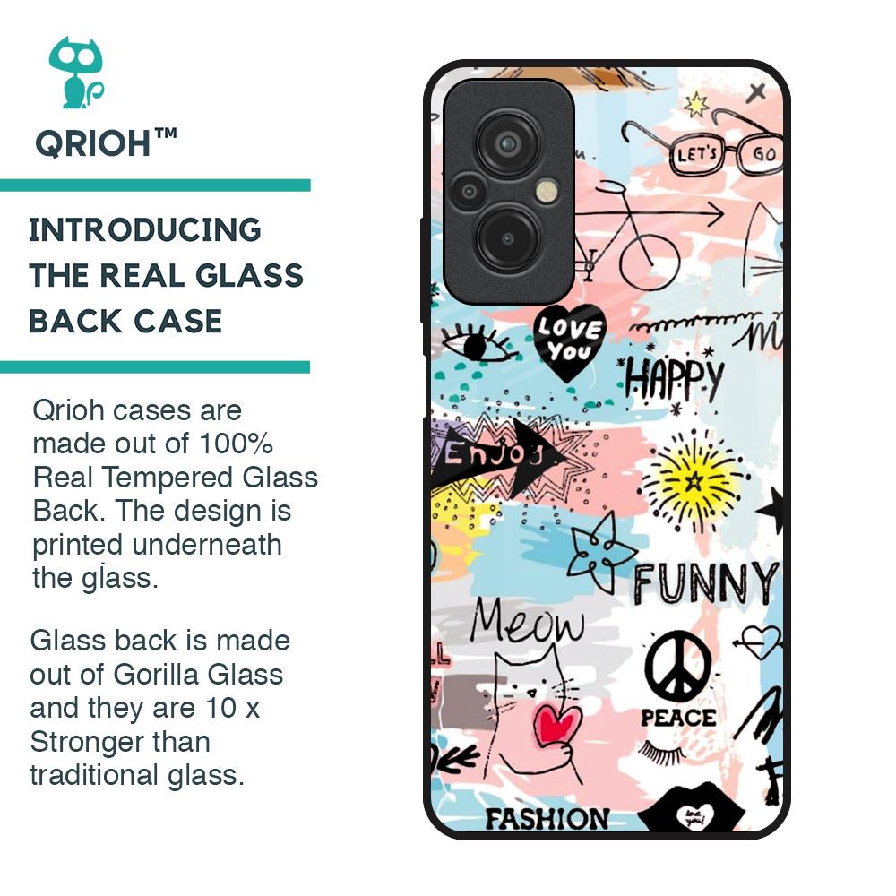 Just For You Glass Case For Redmi 11 Prime