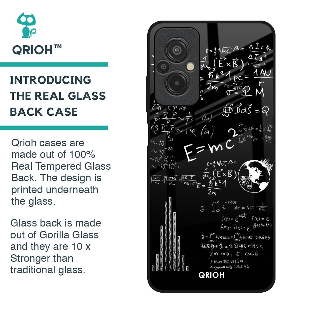 Funny Math Glass Case for Redmi 11 Prime