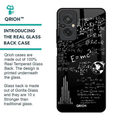 Funny Math Glass Case for Redmi 11 Prime