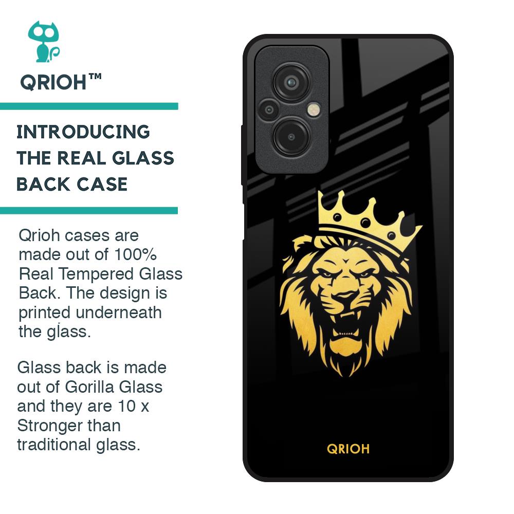Lion The King Glass Case for Redmi 11 Prime