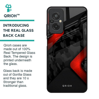 Modern Camo Abstract Glass Case for Redmi 11 Prime