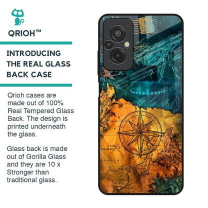 Architecture Map Glass Case for Redmi 11 Prime