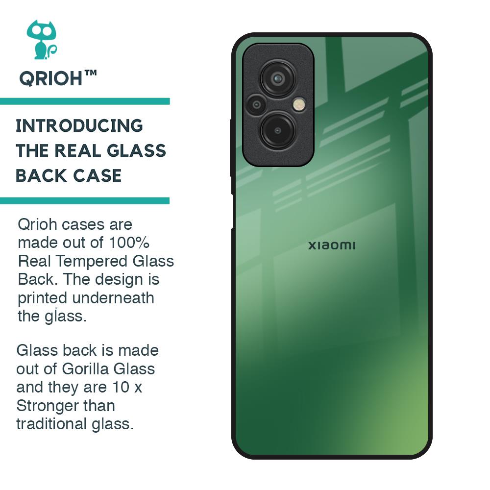 Green Grunge Texture Glass Case for Redmi 11 Prime