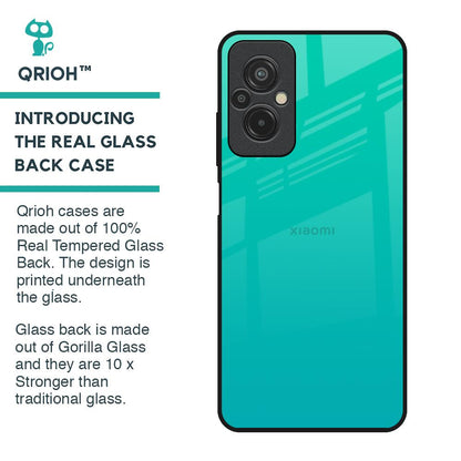 Cuba Blue Glass Case For Redmi 11 Prime