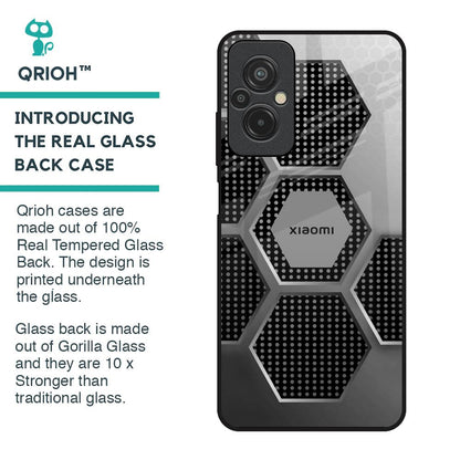Hexagon Style Glass Case For Redmi 11 Prime