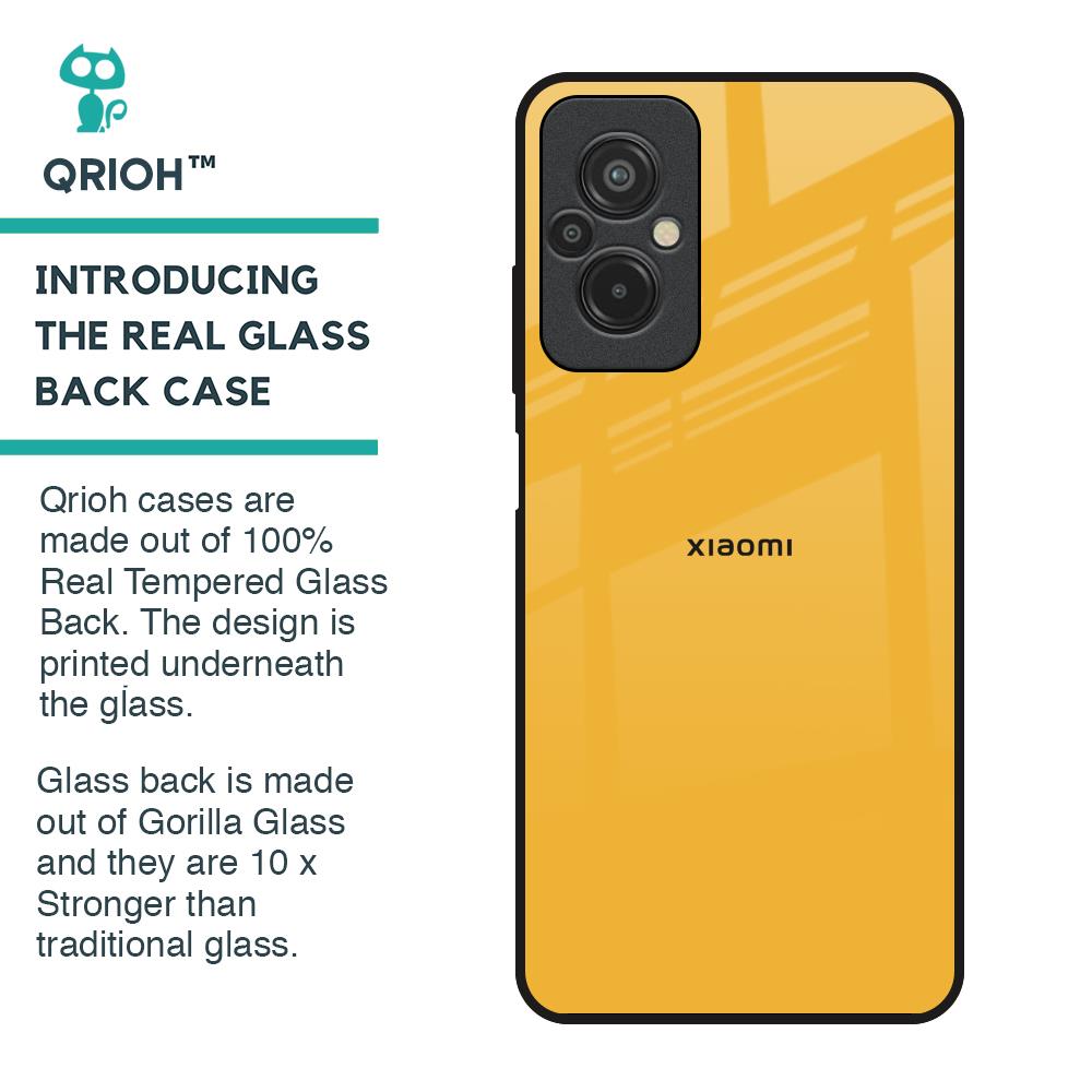 Fluorescent Yellow Glass case for Redmi 11 Prime