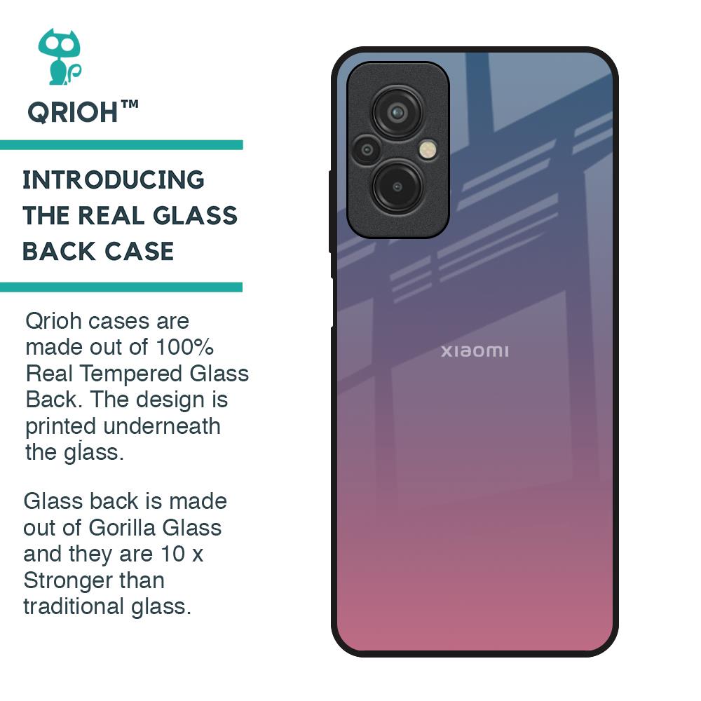 Pastel Gradient Glass Case for Redmi 11 Prime