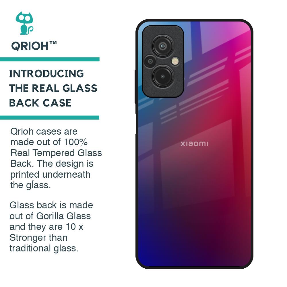 Magical Color Shade Glass Case for Redmi 11 Prime