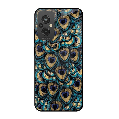 Peacock Feathers Redmi 11 Prime Glass Cases & Covers Online