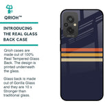 Tricolor Stripes Glass Case For Redmi 11 Prime