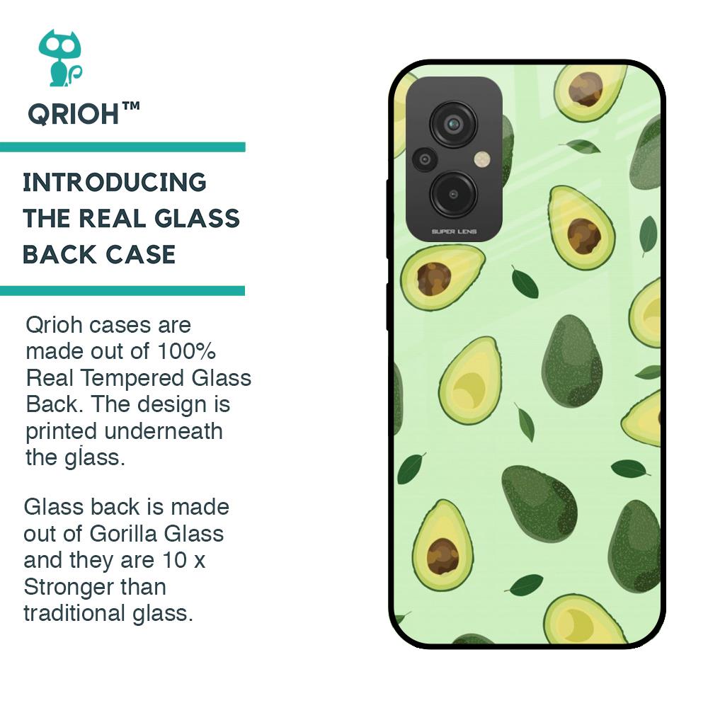 Avocado Green Glass Case For Redmi 11 Prime