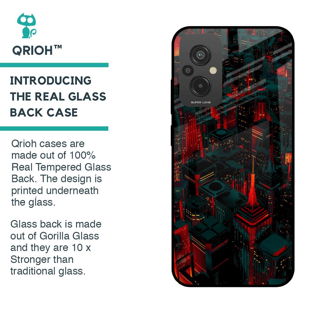 City Light Glass Case For Redmi 11 Prime