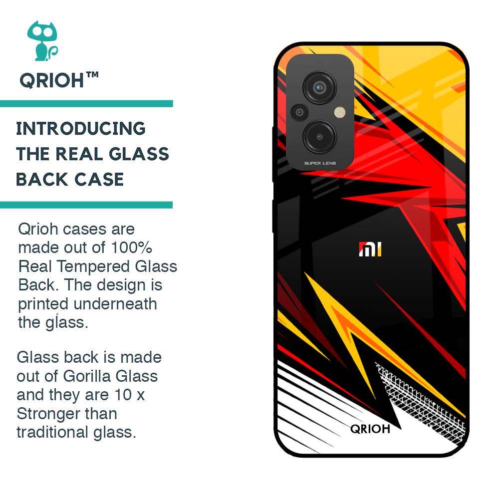 Race Jersey Pattern Glass Case For Redmi 11 Prime