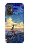 Riding Bicycle to Dreamland Redmi 11 Prime Back Cover