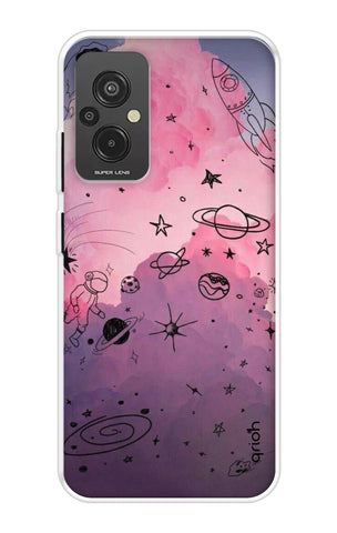 Space Doodles Art Redmi 11 Prime Back Cover