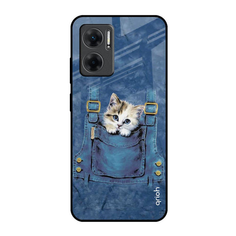 Kitty In Pocket Redmi 11 Prime 5G Glass Back Cover Online