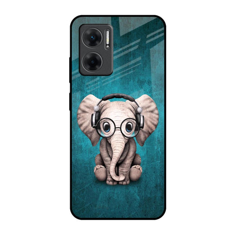 Adorable Baby Elephant Redmi 11 Prime 5G Glass Back Cover Online