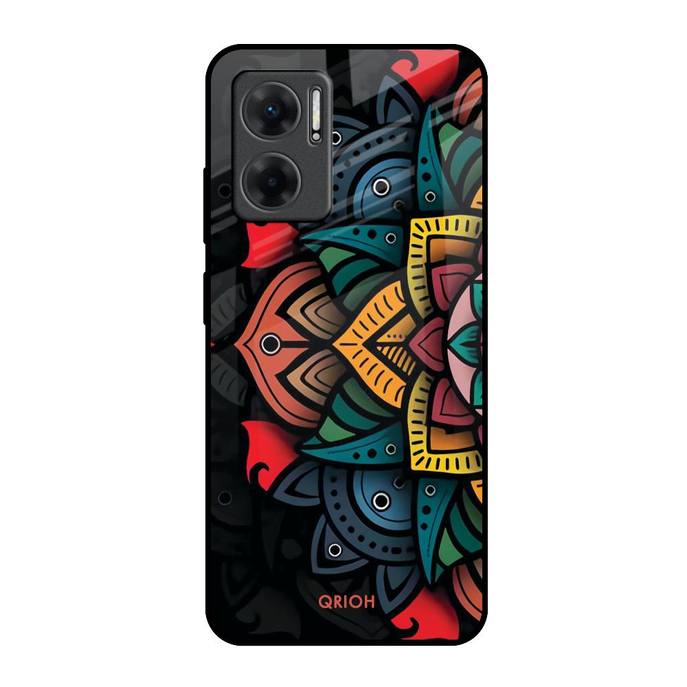 Retro Gorgeous Flower Redmi 11 Prime 5G Glass Back Cover Online
