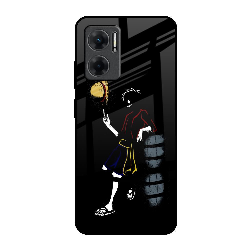 Luffy Line Art Redmi 11 Prime 5G Glass Back Cover Online