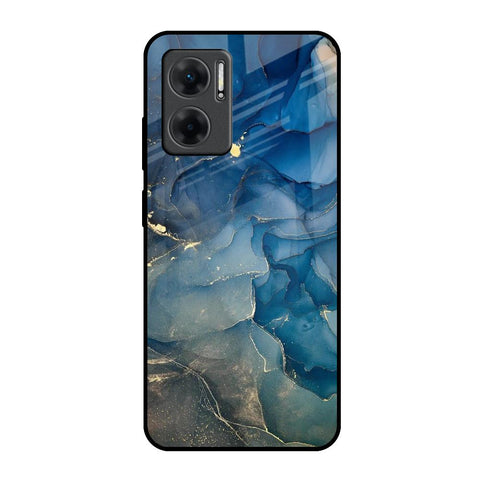 Blue Cool Marble Redmi 11 Prime 5G Glass Back Cover Online