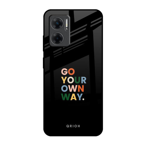 Go Your Own Way Redmi 11 Prime 5G Glass Back Cover Online