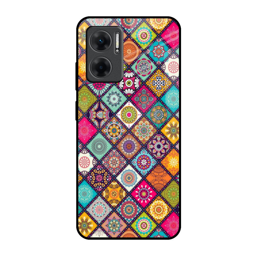 Multicolor Mandala Redmi 11 Prime 5G Glass Back Cover Online