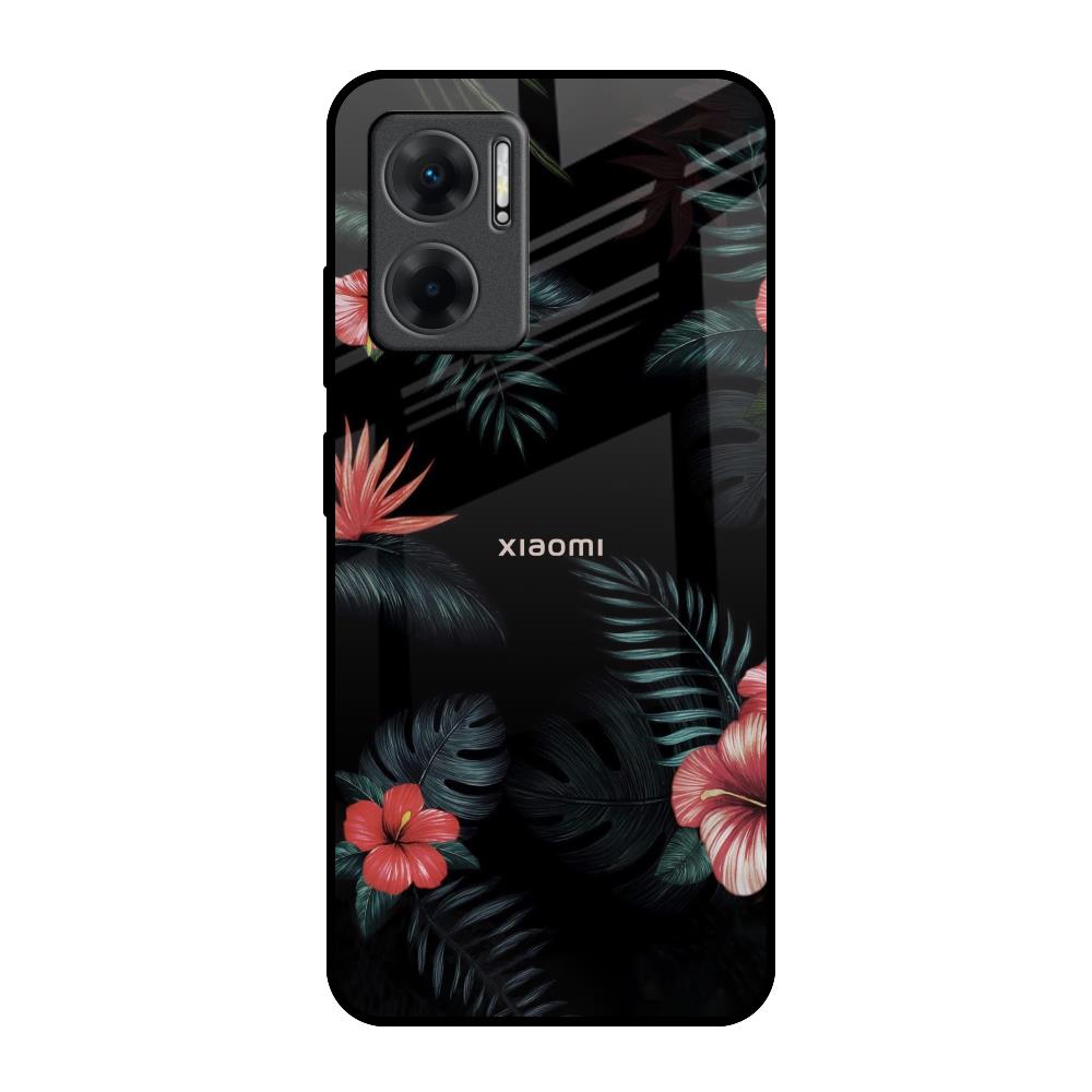 Tropical Art Flower Redmi 11 Prime 5G Glass Back Cover Online