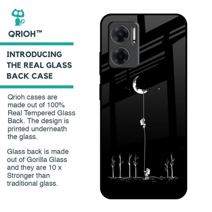 Catch the Moon Glass Case for Redmi 11 Prime 5G