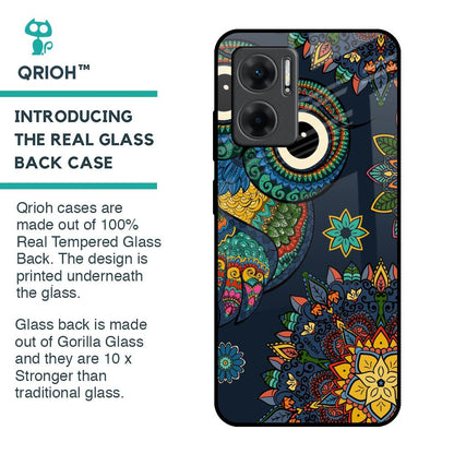 Owl Art Glass Case for Redmi 11 Prime 5G
