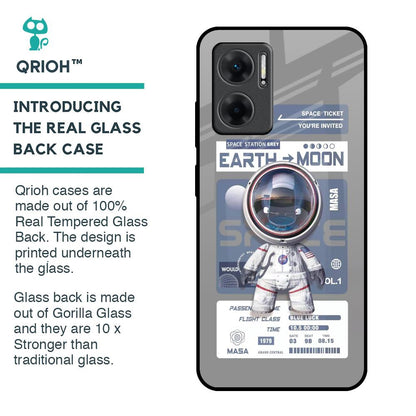 Space Flight Pass Glass Case for Redmi 11 Prime 5G