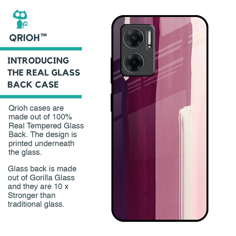 Brush Stroke Art Glass Case for Redmi 11 Prime 5G