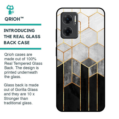 Tricolor Pattern Glass Case for Redmi 11 Prime 5G