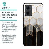 Tricolor Pattern Glass Case for Redmi 11 Prime 5G