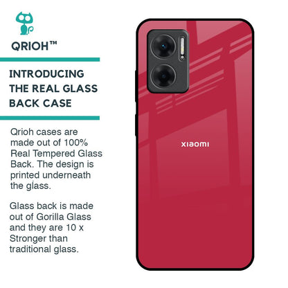 Solo Maroon Glass case for Redmi 11 Prime 5G