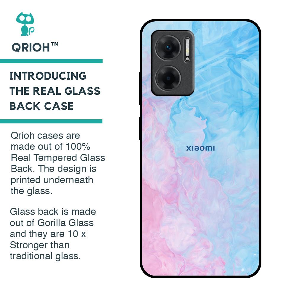 Mixed Watercolor Glass Case for Redmi 11 Prime 5G
