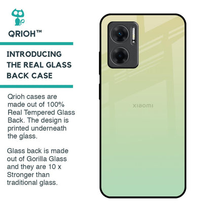 Mint Green Gradient Glass Case for Redmi 11 Prime 5G
