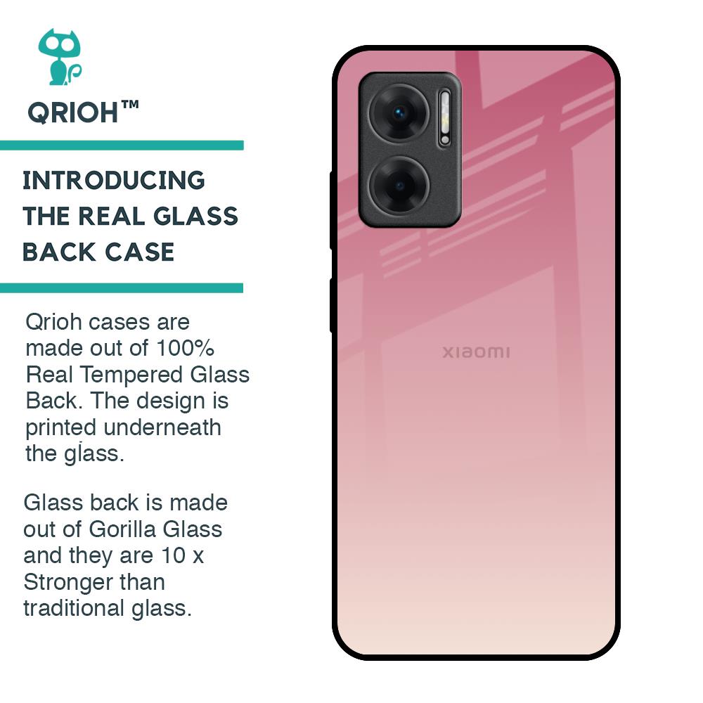 Blooming Pink Glass Case for Redmi 11 Prime 5G
