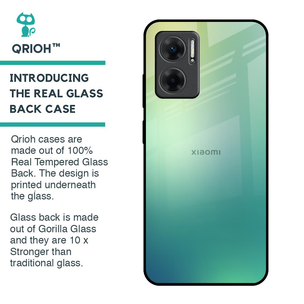 Dusty Green Glass Case for Redmi 11 Prime 5G