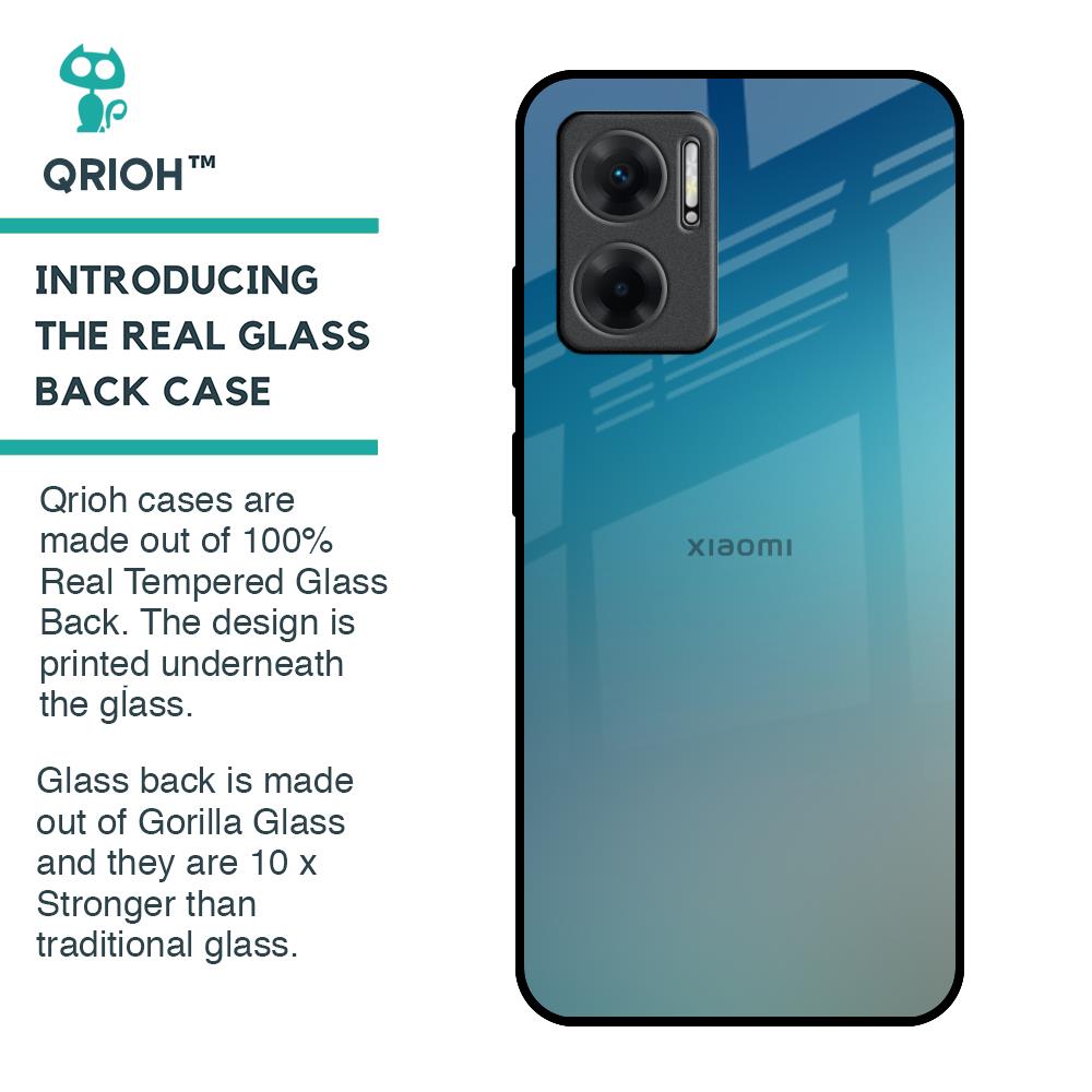 Sea Theme Gradient Glass Case for Redmi 11 Prime 5G