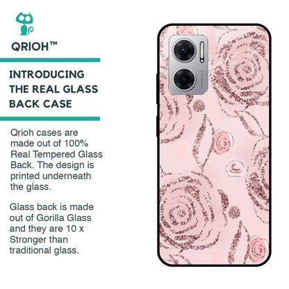 Shimmer Roses Glass case for Redmi 11 Prime 5G